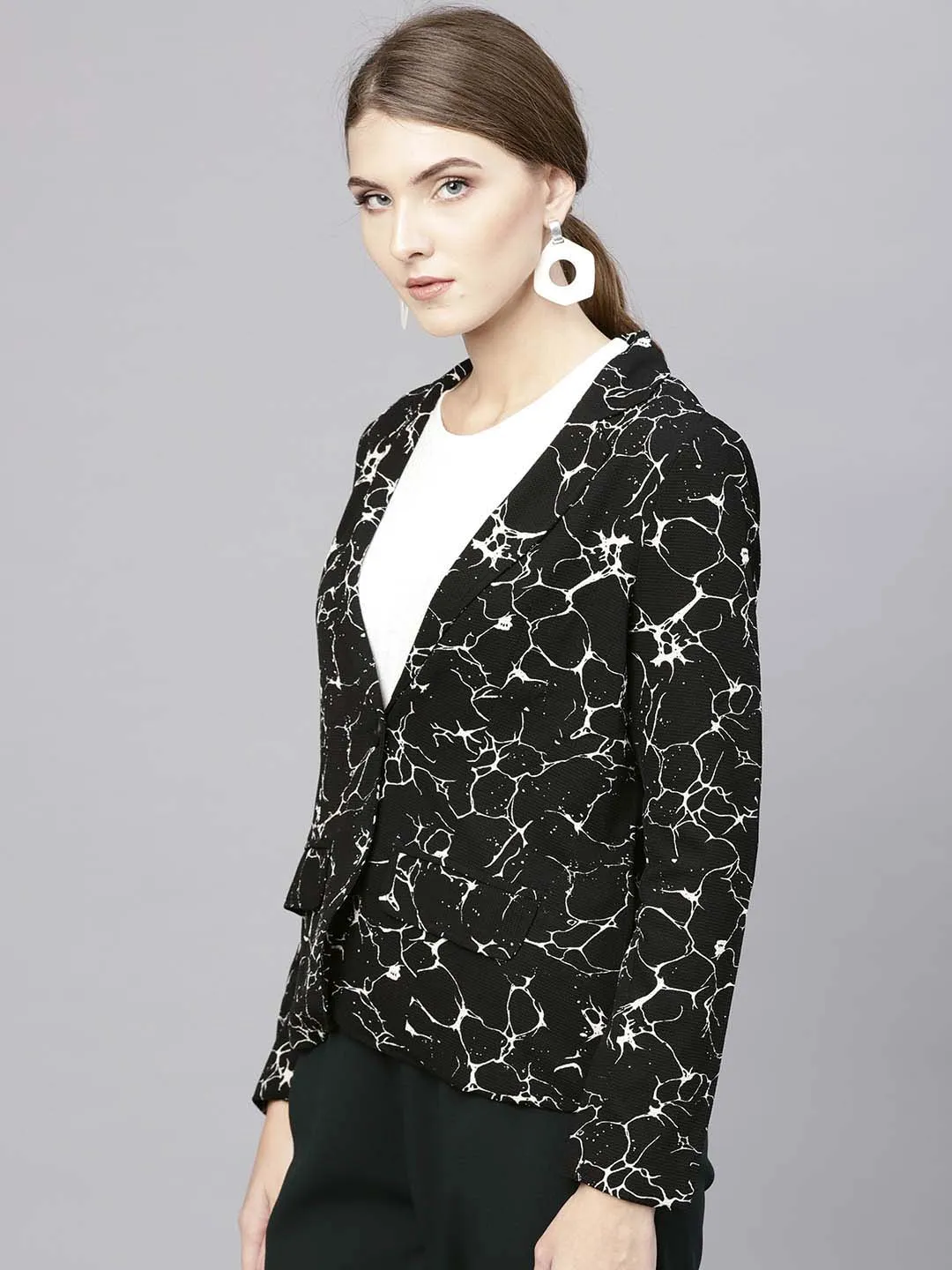 Printed Blazer