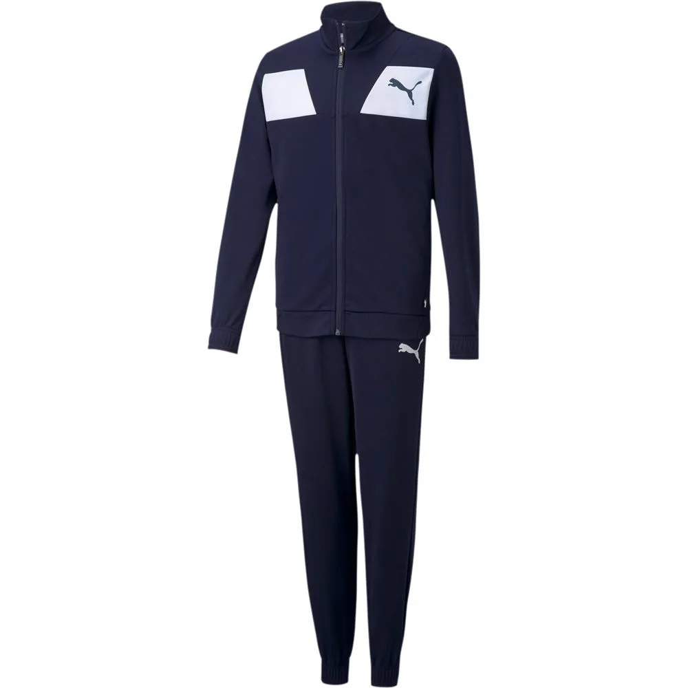 Puma - Polyester Track Suit Kids peacoat