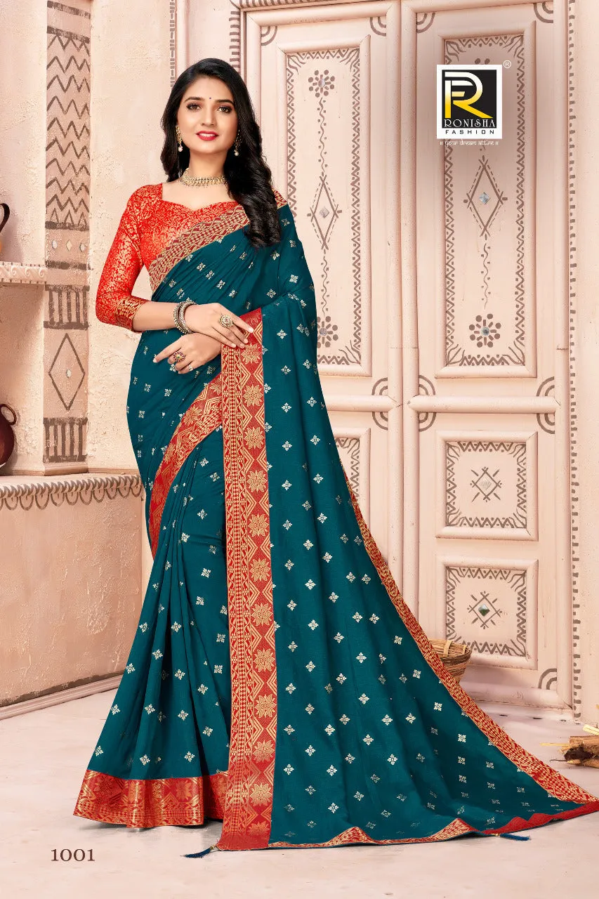 Ranjna Sarees Presents Jagnoori Vichitra Silk Fancy Designer Sarees