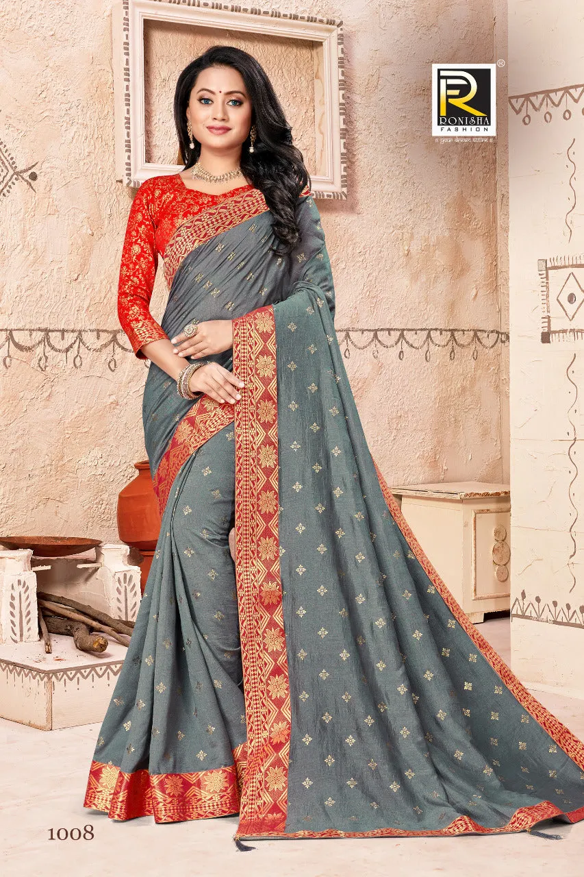 Ranjna Sarees Presents Jagnoori Vichitra Silk Fancy Designer Sarees