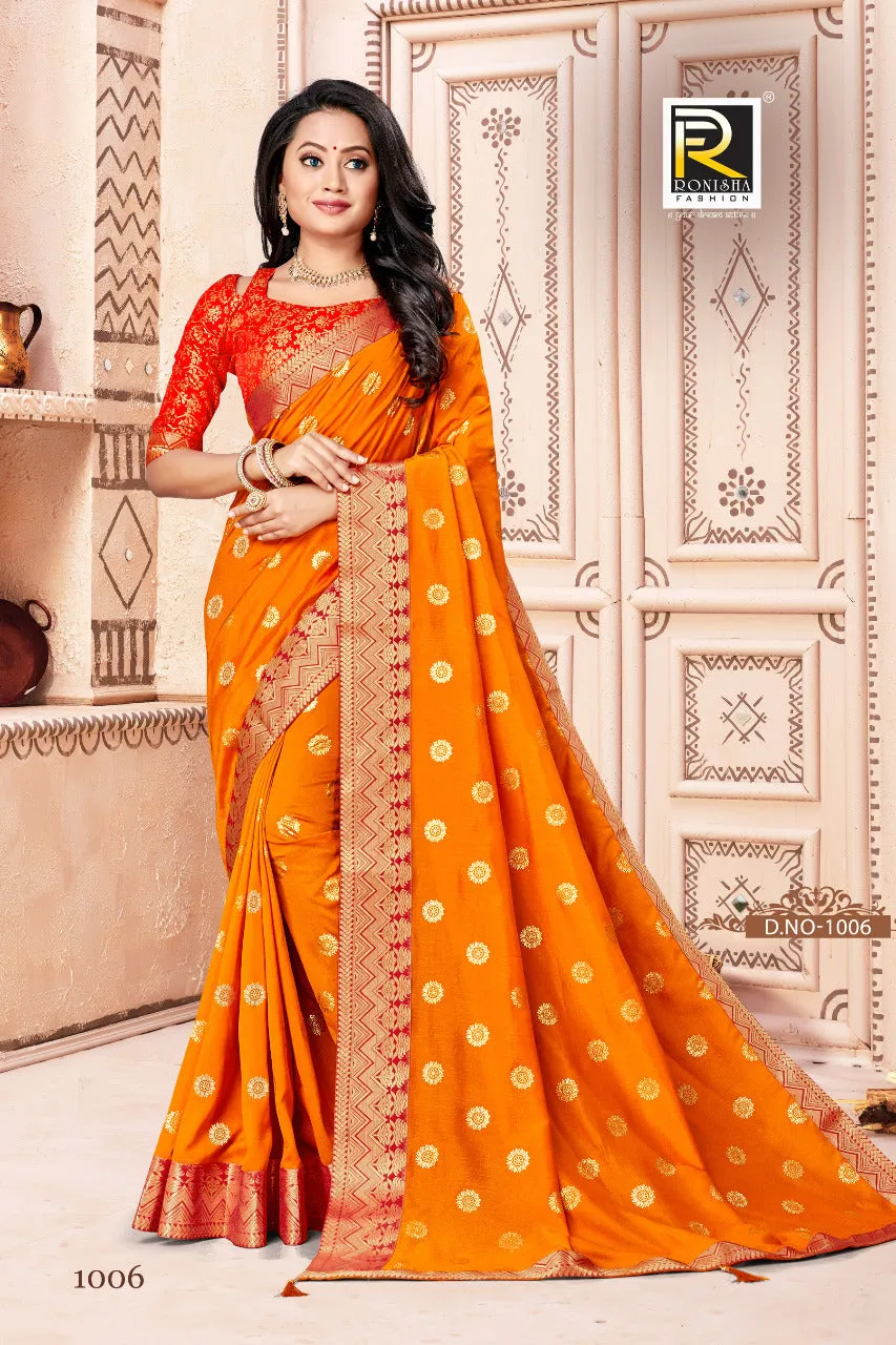 Ranjna Sarees Presents Jagnoori Vichitra Silk Fancy Designer Sarees