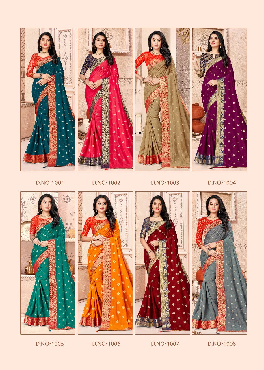 Ranjna Sarees Presents Jagnoori Vichitra Silk Fancy Designer Sarees