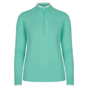 Rohnisch Knitted Half Zip Ladies Golf Sweater Opal