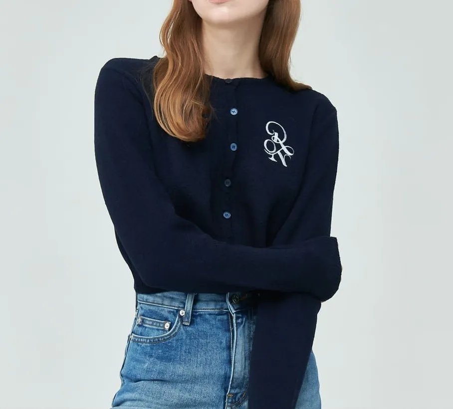 RONRON  |Casual Style Street Style Logo Cardigans