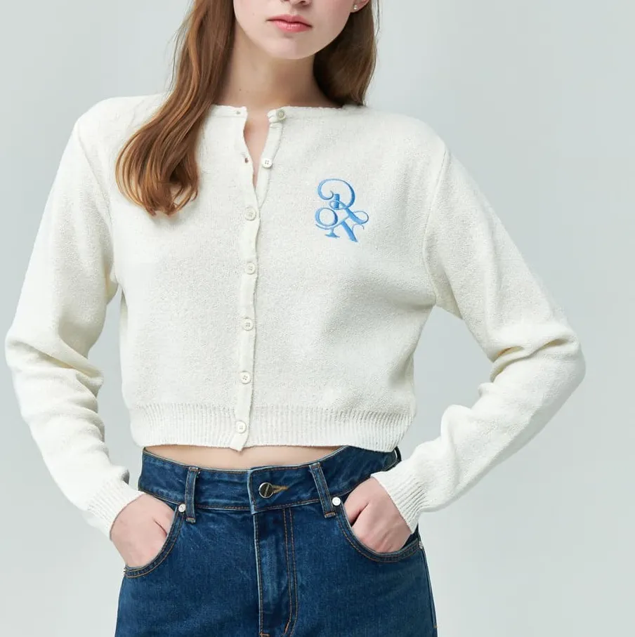 RONRON  |Casual Style Street Style Logo Cardigans