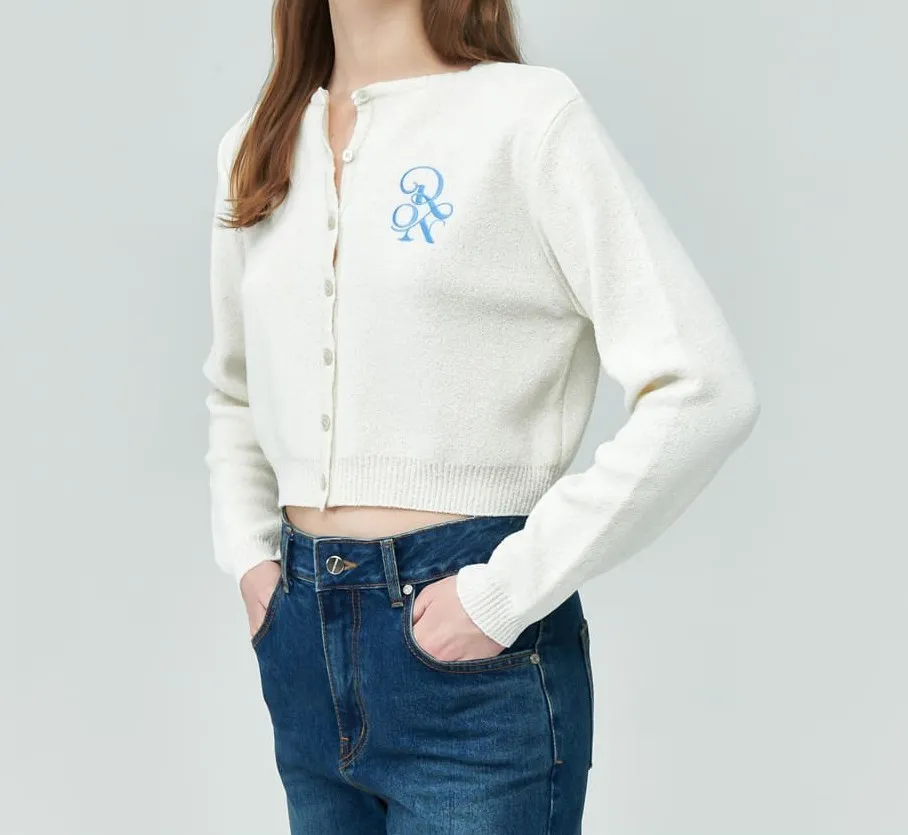 RONRON  |Casual Style Street Style Logo Cardigans