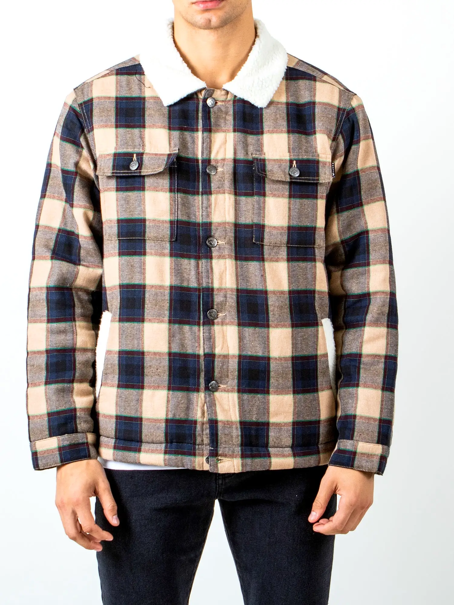 Rusty US ROAD FLANNEL JACKET - MUSTARD PLAID