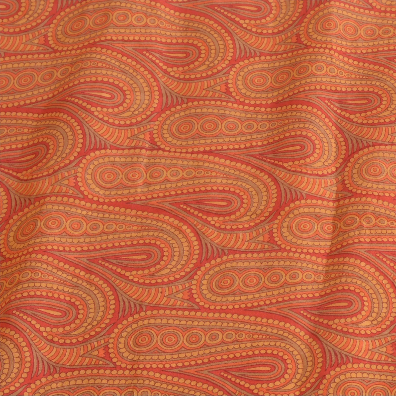 Sanskriti Vintage Sarees From India Multi Pure Silk Printed Sari Craft Fabric