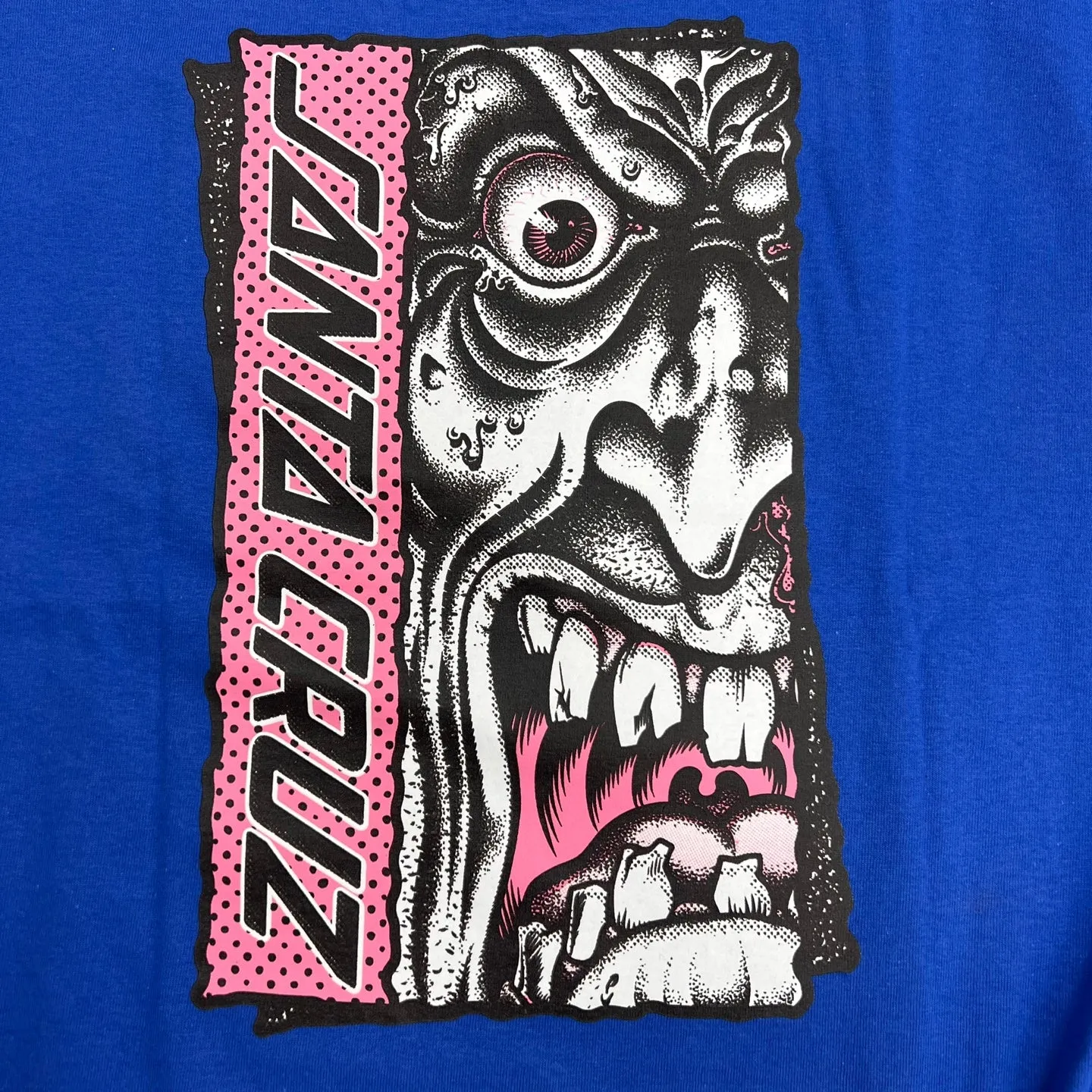 Santa Cruz Skateboards Shirt Roskopp Rigid Face Vivid Royal