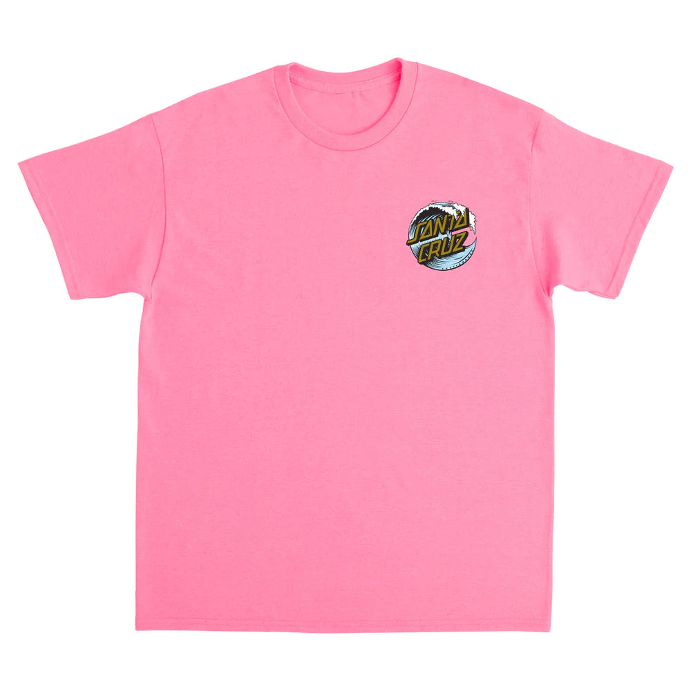 SANTA CRUZ Wave Dot Graphic T-Shirt - Hot Pink