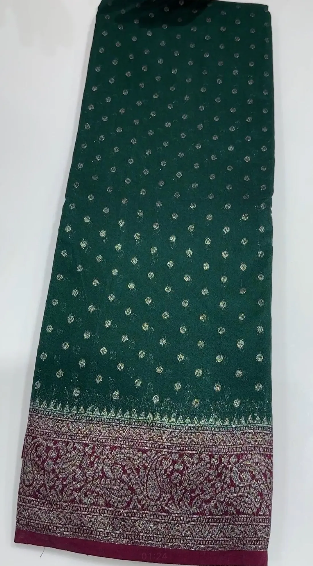 SEMI BANARSI SAREES - IHA 15138