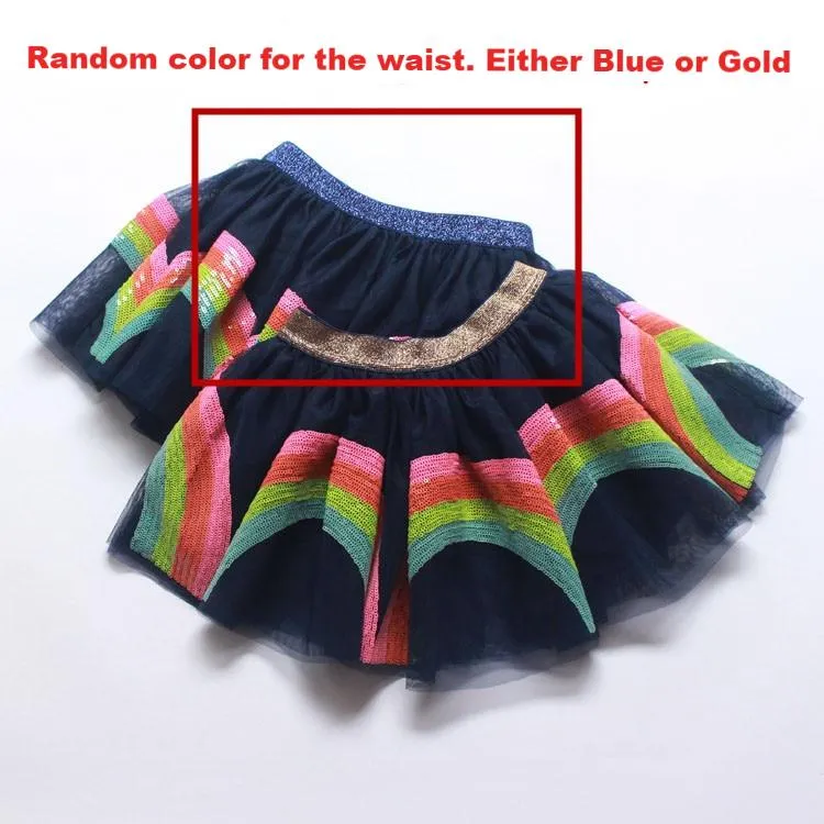 Sequin Rainbow Tutu Skirt