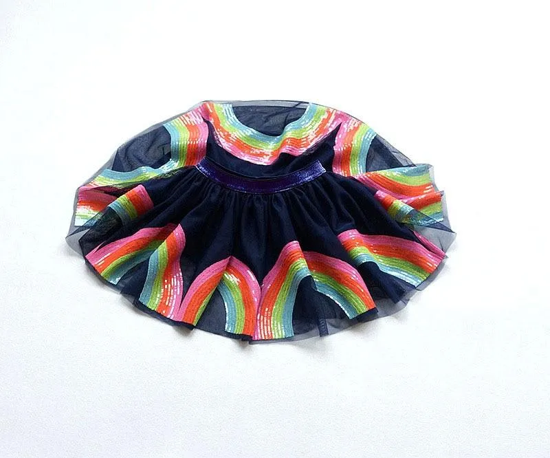 Sequin Rainbow Tutu Skirt