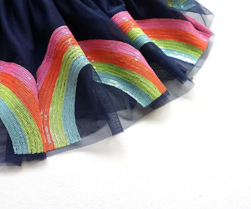 Sequin Rainbow Tutu Skirt