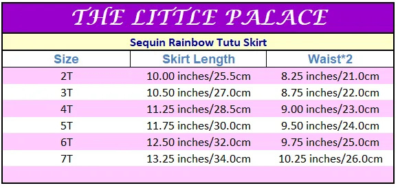 Sequin Rainbow Tutu Skirt