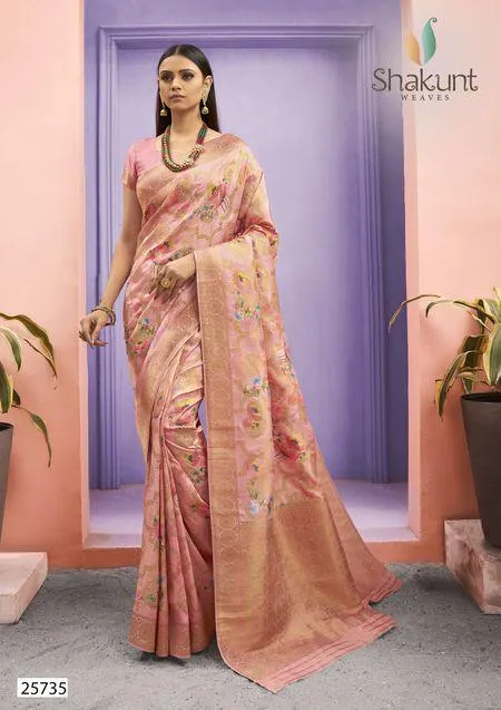 Shakunt Sarees Launched Sanidhya Art Silk Printed Fancy Designer Sarees