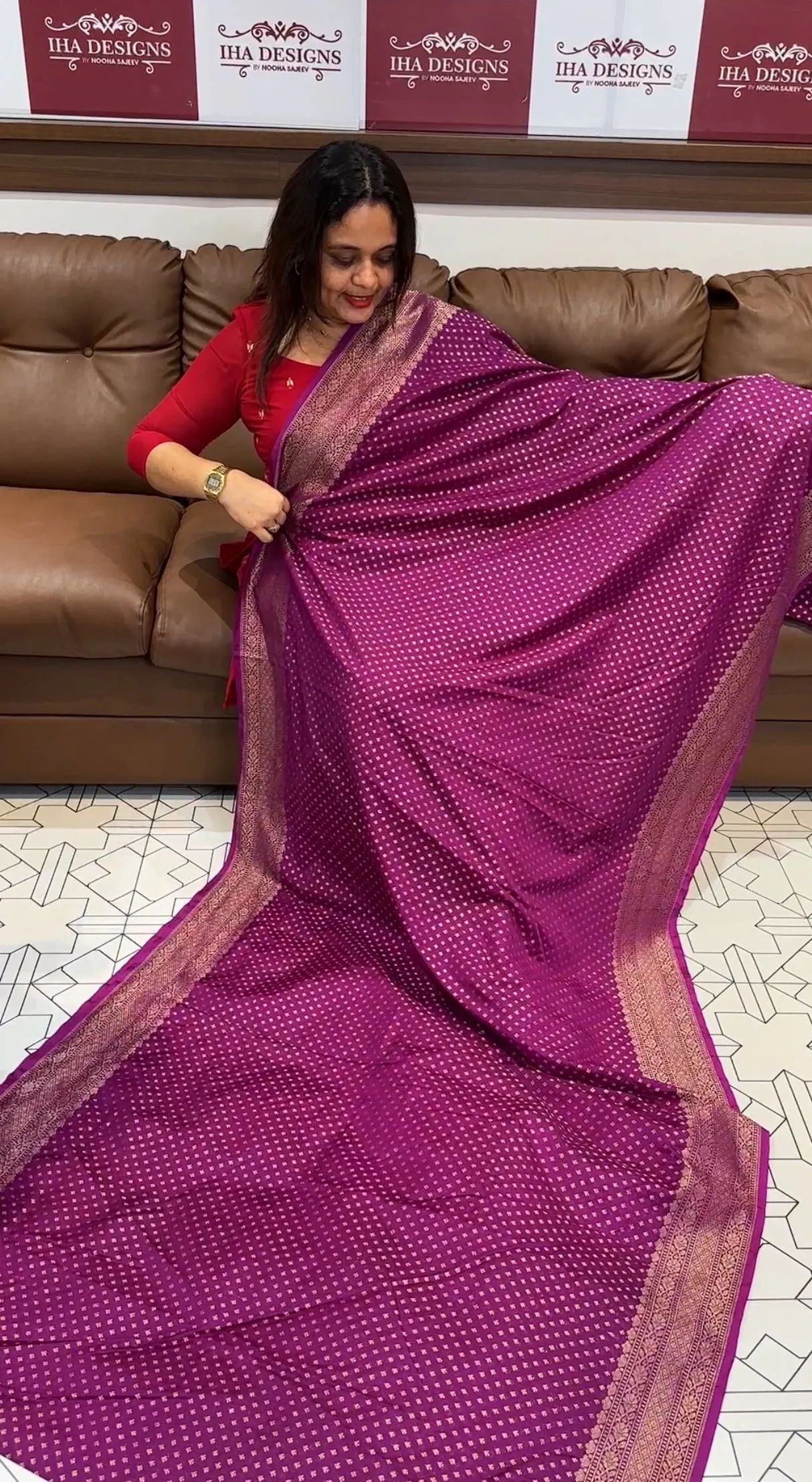 SILK BANARASI SAREES - IHA 13941