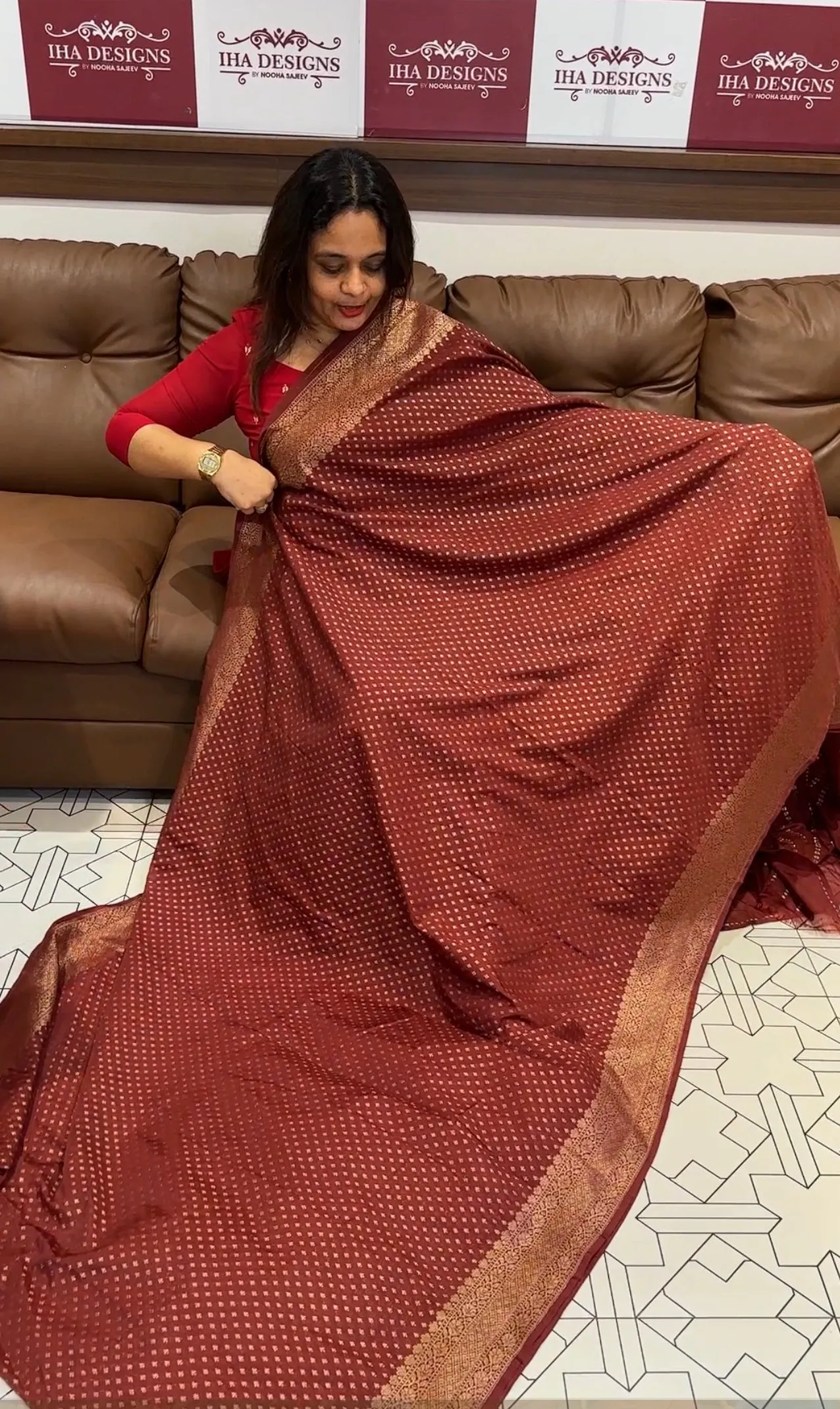 SILK BANARASI SAREES - IHA 13941