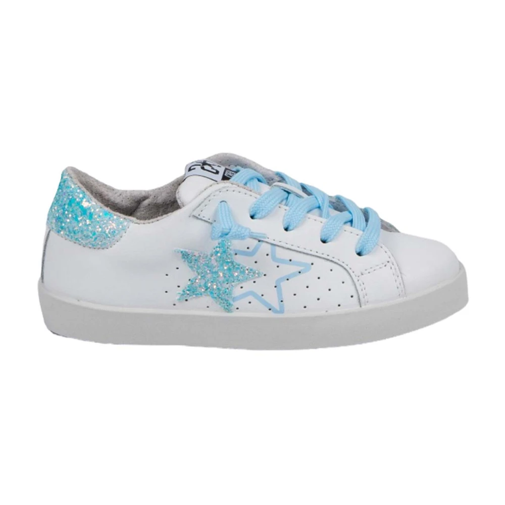 Sneakers in Pelle Bianca Perforata