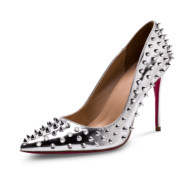 Spikes Pink Sole High Heel Pumps