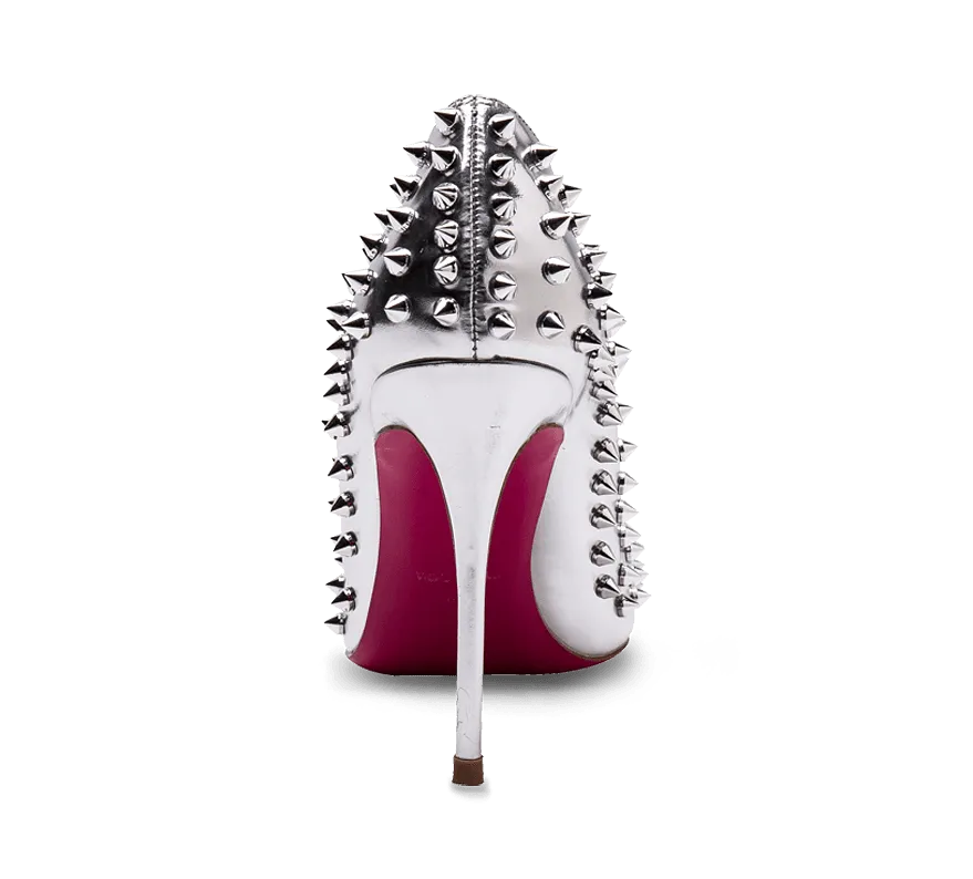 Spikes Pink Sole High Heel Pumps