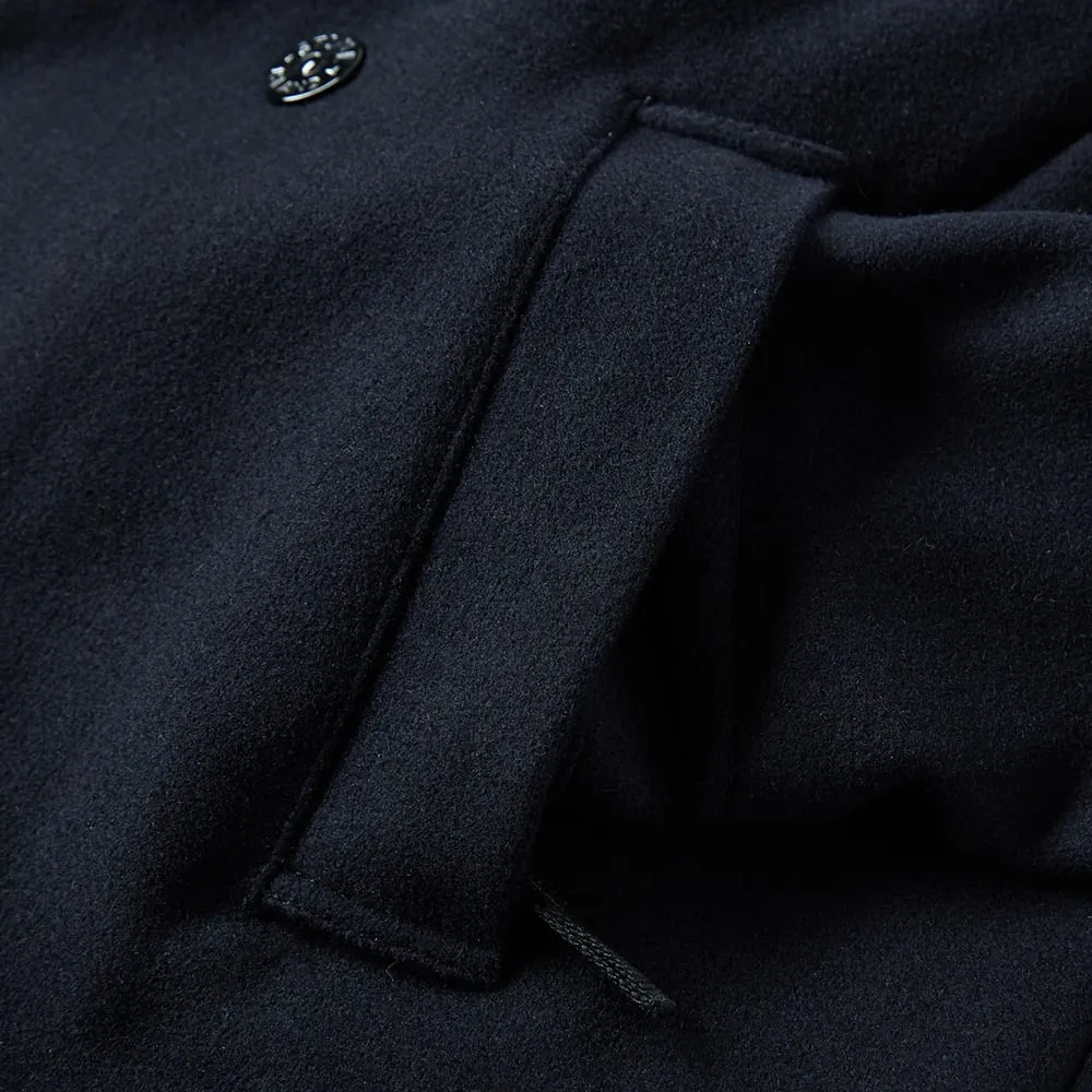 Stone Island Panno Speciale Melton Wool PeacoatNavy