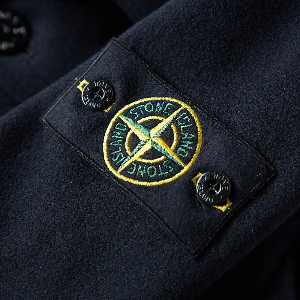 Stone Island Panno Speciale Melton Wool PeacoatNavy