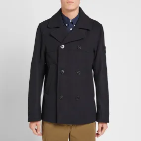 Stone Island Panno Speciale Melton Wool PeacoatNavy