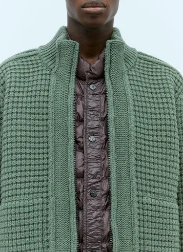 STONE ISLAND  |Wool Nylon Street Style Logo Cardigans