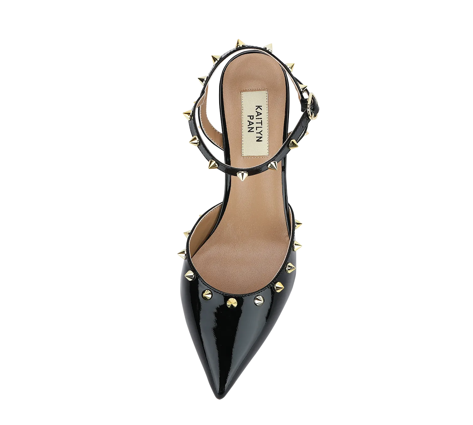 Studded Mid Heel Slingbacks