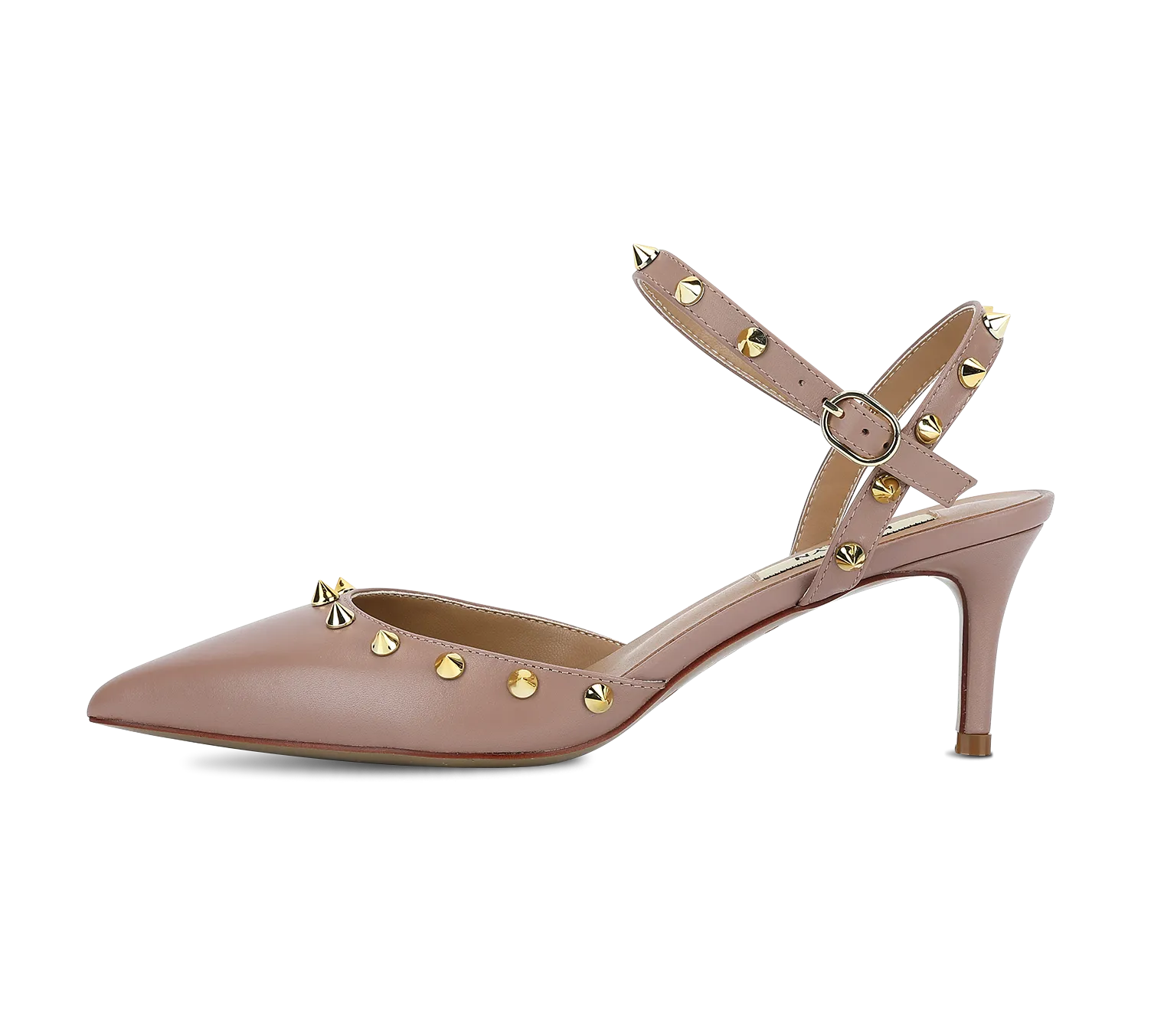 Studded Mid Heel Slingbacks