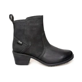 TEVA Anaya Chelsea Waterproof Black Boots - Women's