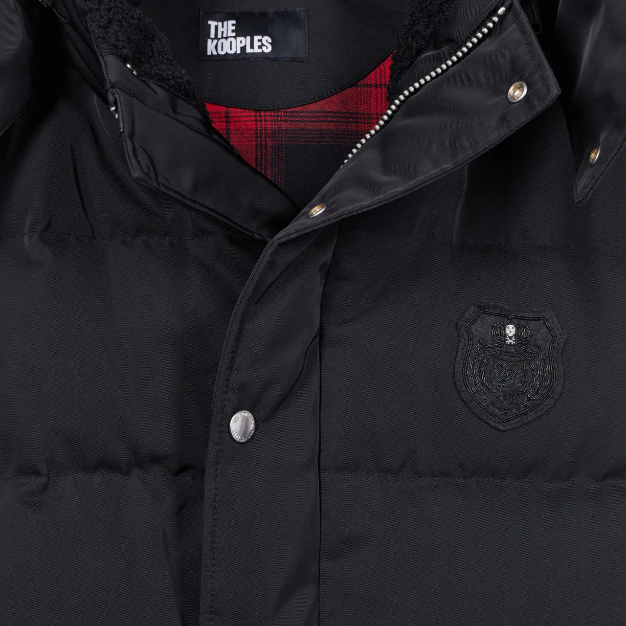 THE KOOPLES Logo Down Gilet Jacket - Black