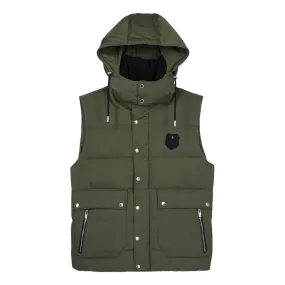 THE KOOPLES Logo Down Gilet Jacket - Green