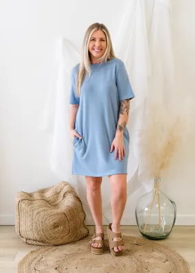 The Nell-Luxe Fleece Tee Dress