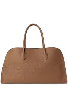 The Row   E/W Margaux matte grain leather tote bag 