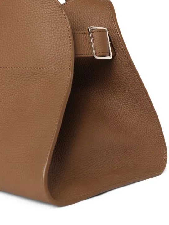 The Row   E/W Margaux matte grain leather tote bag 