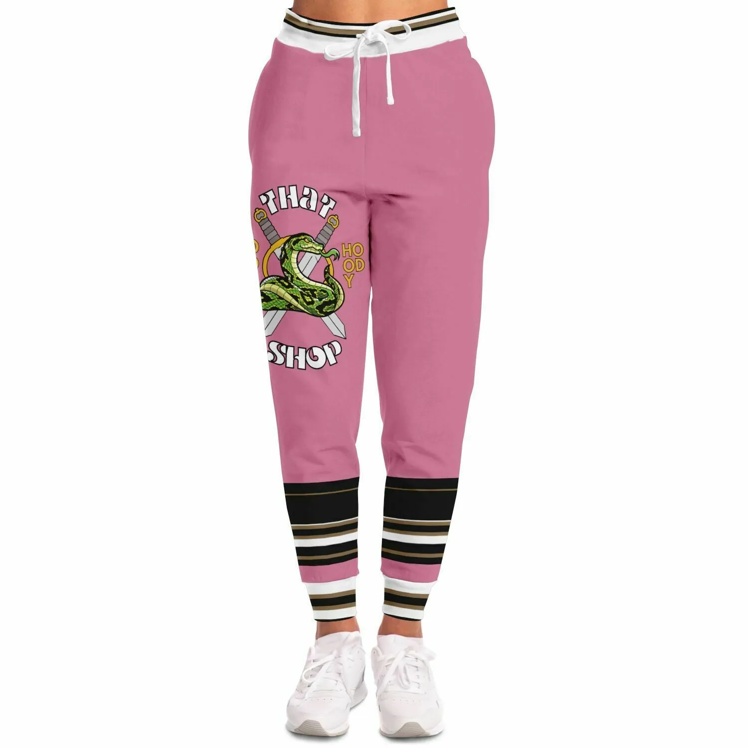 THS Snake Bite Fleece Joggers in Pink