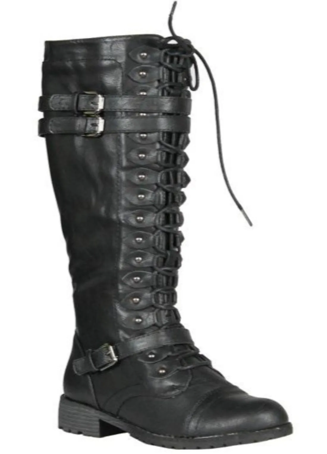 Timberly-65 Combat Stylish Knee High Boots