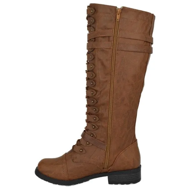 Timberly-65 Combat Stylish Knee High Boots