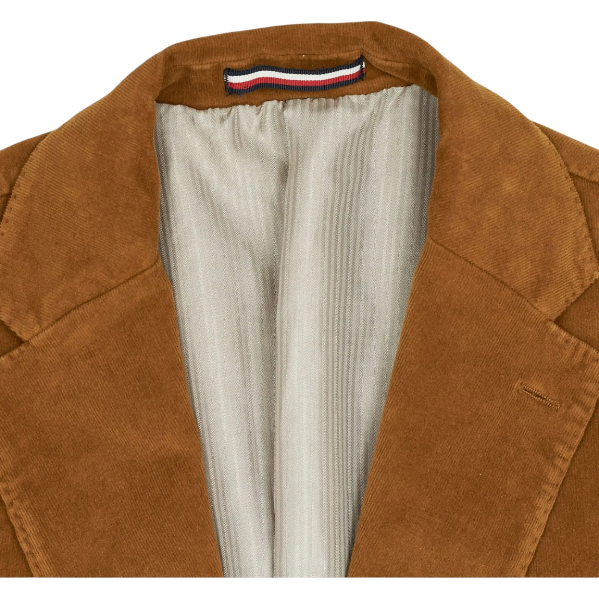 Tommy Hilfiger Brown Slim Fit Corduroy Blazer