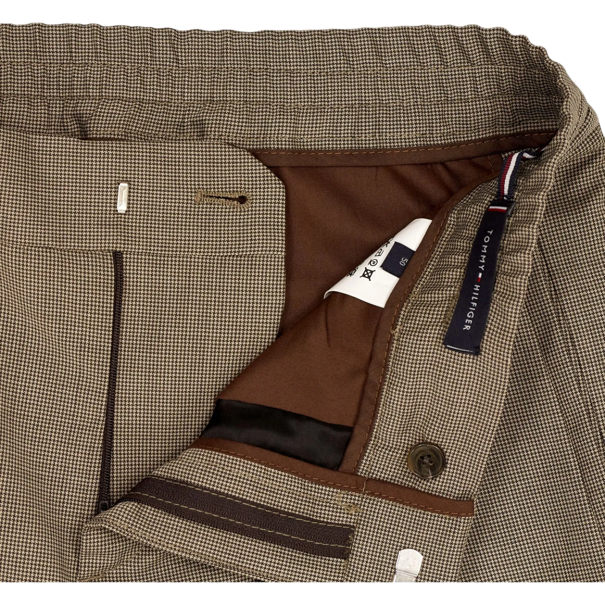 Tommy Hilfiger Brown Travel Blazer and Trousers