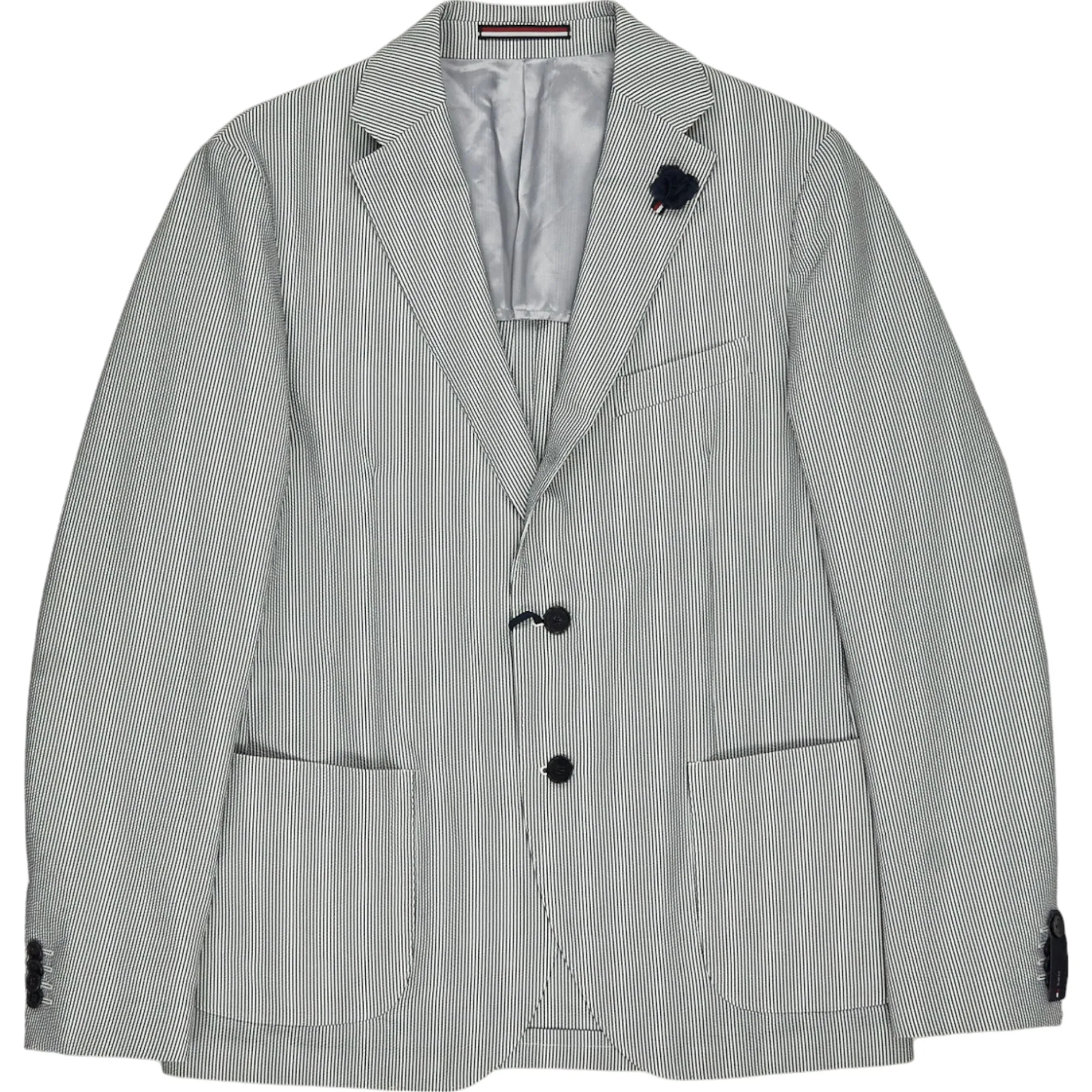 Tommy Hilfiger Grey Striped Blazer