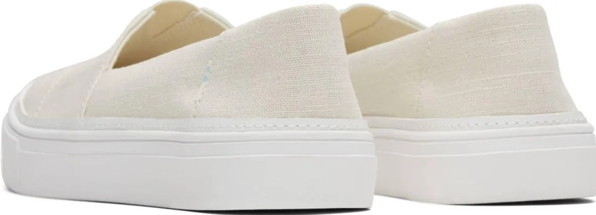 TOMS Natural Linen Ladies Canvas Slip on Shoe