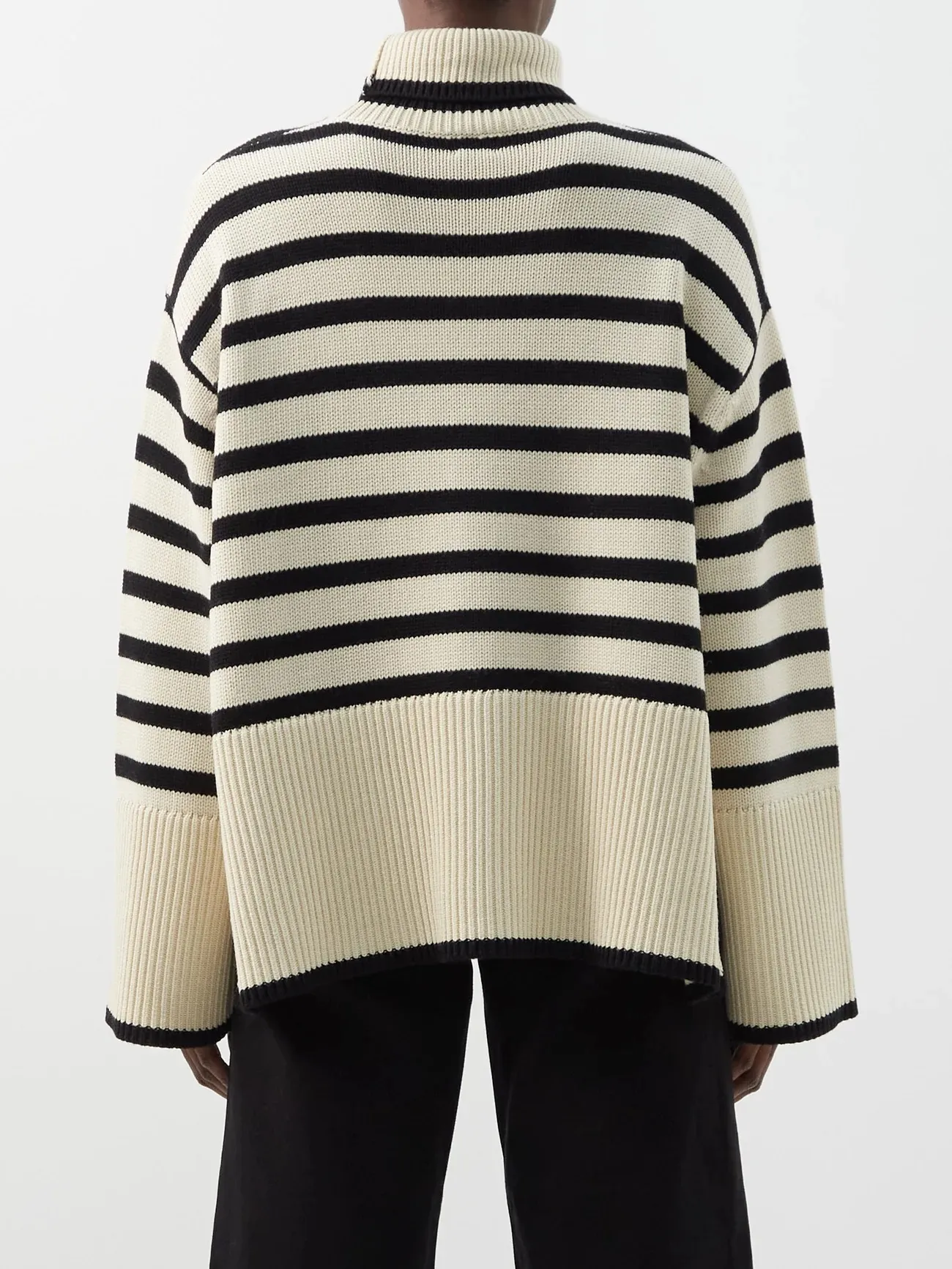 TOTEME  |Stripes Wool V-neck & Crew neck