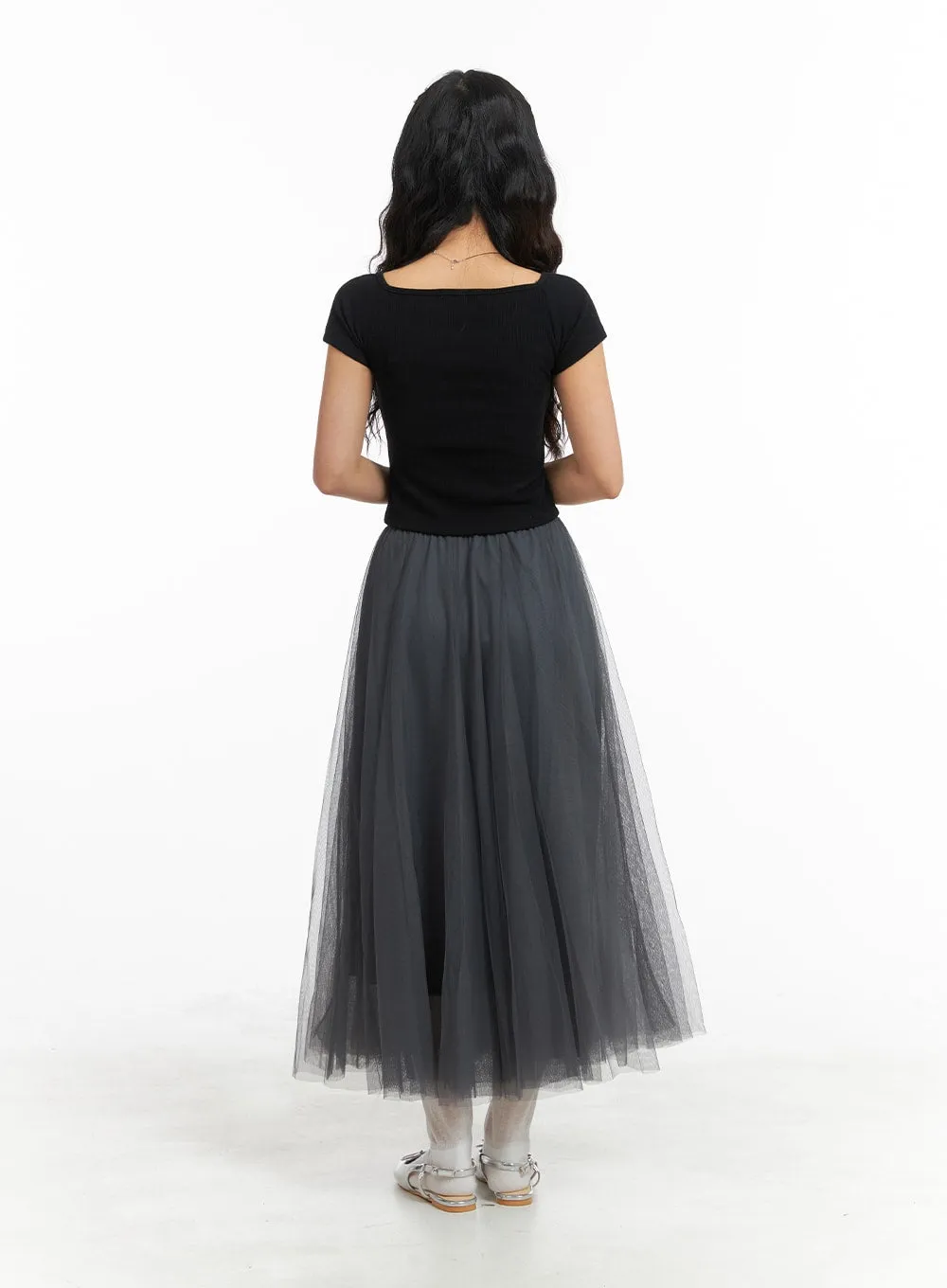 Tulle Maxi Skirt OM427