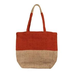 Turtle Bags Block Colour Tote Bag - Paprika