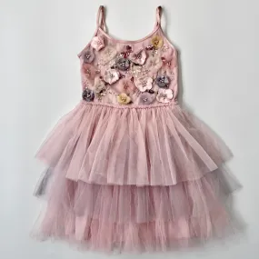 Tutu Du Monde Pale Pink And Lilac Tulle Embellished Dress: 8-9 Years