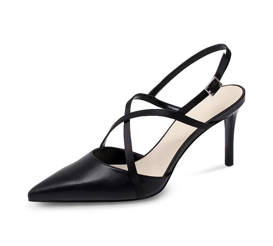 Two Tone High Heel Slingbacks