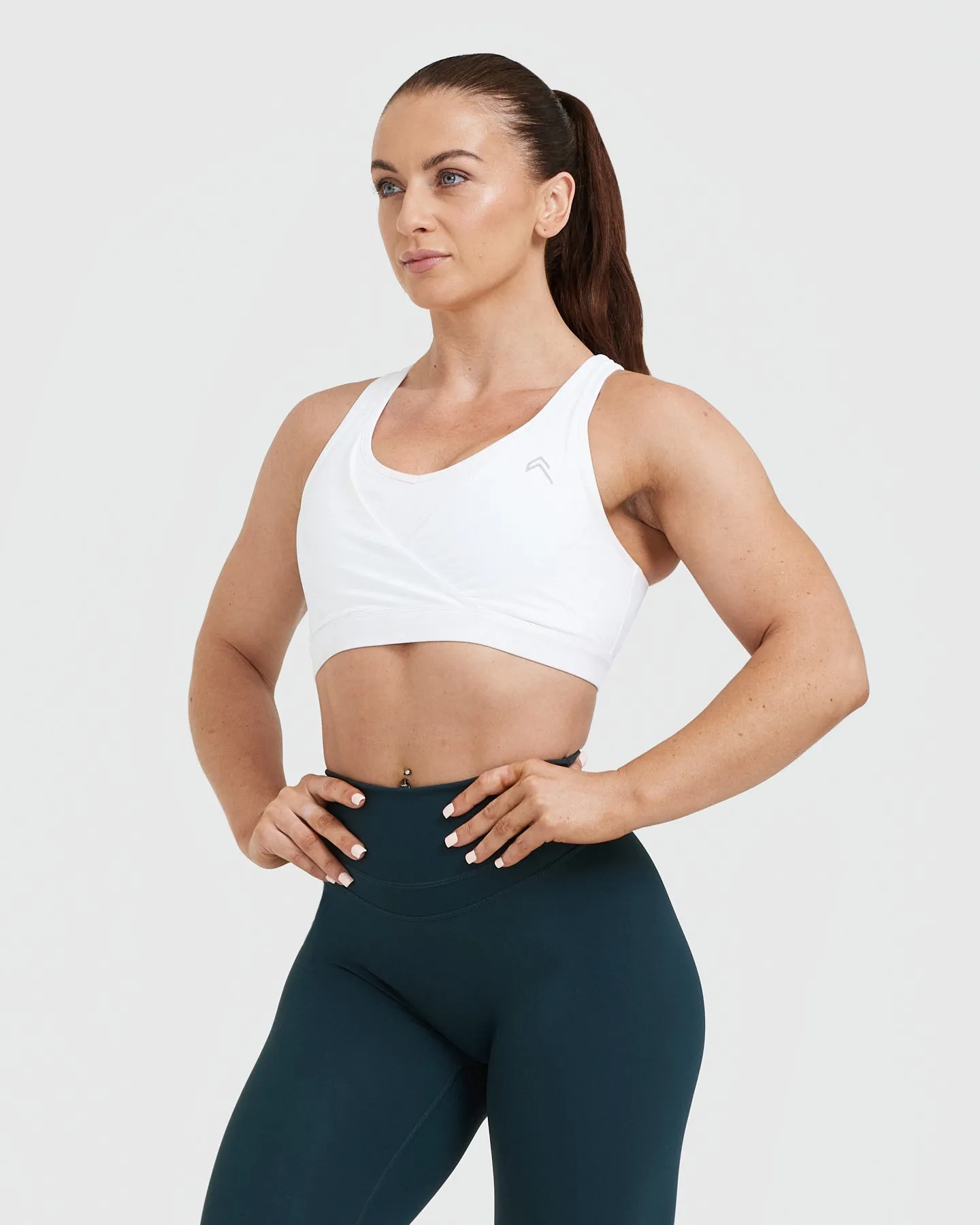 Unified Layered Sports Bra | White